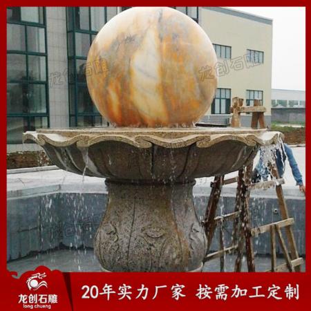 惠安風(fēng)水球噴泉廠家 供應(yīng)小區(qū)石雕風(fēng)水球